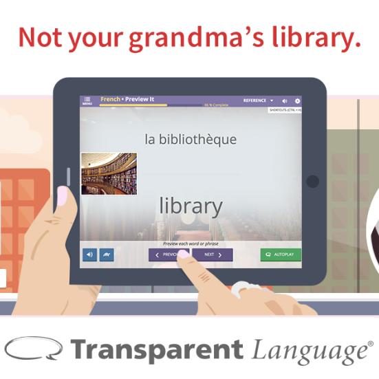 tablet med sprogtræningsapp